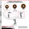 Service Caster 4 Inch High Temp Phenolic Wheel Swivel Caster with Roller Bearing SCC-20S420-PHRHT